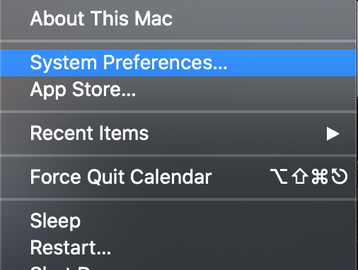 System Preferences